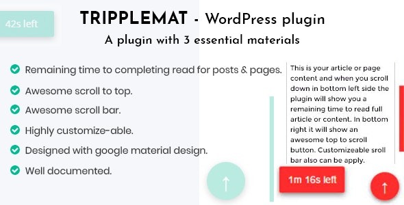 Tripplemat WordPress Plugin v1.3 - 多功能WordPress插件