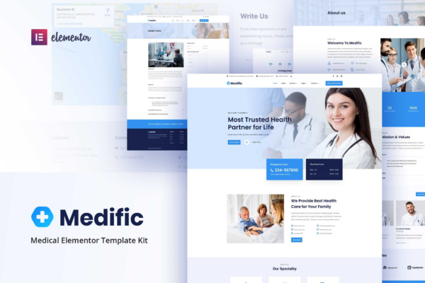 Medific – 医疗Elementor模板套件