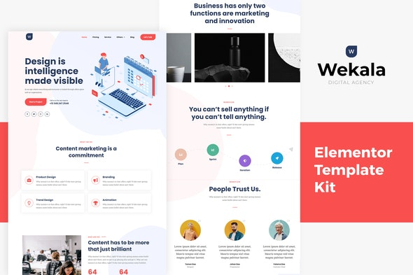 Wekala – Agency Elementor模板套件：专业机构网站设计模板