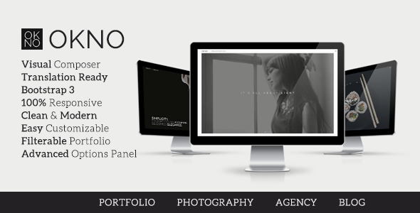 Okno v1.5.7 Agency Portfolio Theme - 创意多功能WordPress主题