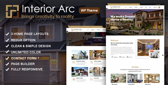 Interior Arc v1.0 Architecture WordPress Theme - 建筑与室内设计WordPress主题