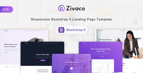 Zivaco - 响应式着陆页模板 | 高效转化与多设备适配