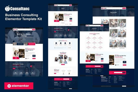Consultanc – Business Consulting Elementor Template Kit [Active] – 商业咨询Elementor模板套件