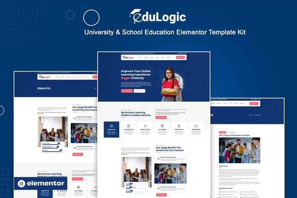Edulogic - 大学与学校教育Elementor模板套件