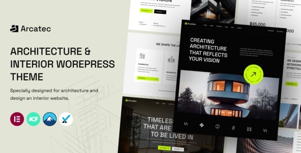 Arcatec v1.0.1 建筑与室内设计WordPress主题