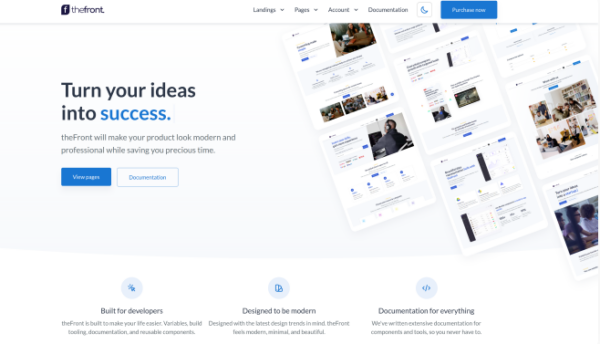 theFront Multipurpose Template + UI Kit v5.0.0 - 多功能模板与UI套件