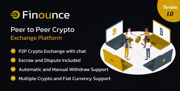 Finounce v.1.0 - 一个先进的点对点加密货币交易平台