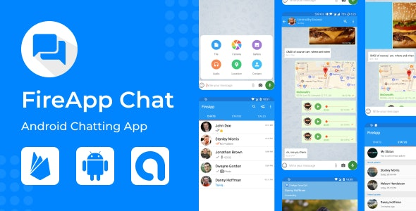 FireApp Chat v2.2 Android Chatting App with Groups - 安卓群聊应用，灵感源自WhatsApp