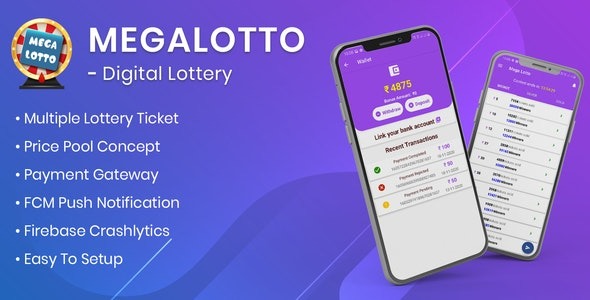 MegaLotto (v2.0) 数字彩票应用 - 在线抽奖系统解决方案