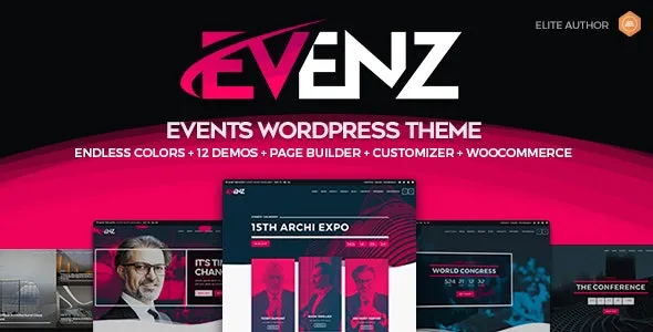 Evenz v1.6.0 会议和活动 WordPress 主题 - 专业会议活动网站解决方案