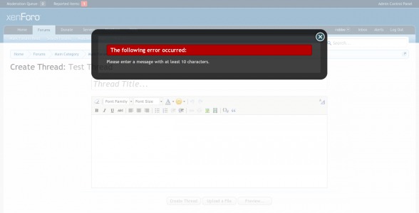 [XenConcept] Minimum post length (v2.3.1) Xenforo - 限制帖子最小长度插件