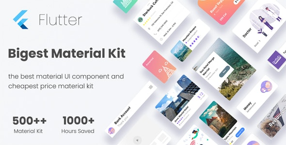Biggest Pro Widget Flutter Kits (v1.0.0) 最佳销售Flutter小部件套件3.0 Flutter UI套件