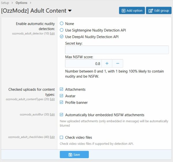 [OzzModz] Adult Content Filter (v2.2.0) Patch Level 3 Xenforo 成人内容过滤插件