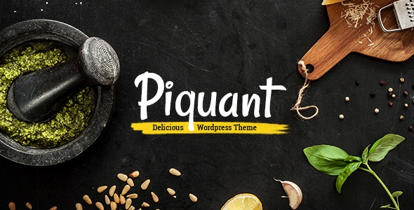Piquant (v2.0) 餐厅、酒吧和咖啡馆主题 - 美食餐饮行业WordPress网站模板