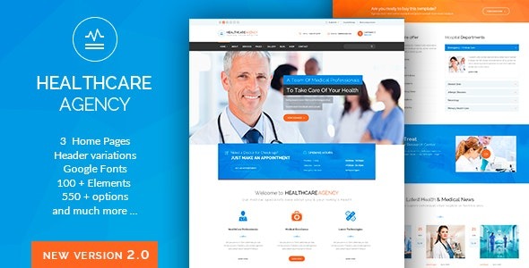 Health Care (v2.4.5) Medical Hospital Theme - 医疗保健医院WordPress主题