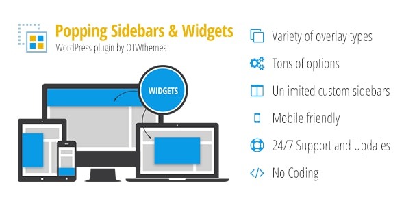 Popping Sidebars and Widgets for WordPress (v2.21) - WordPress弹出侧边栏和小工具插件