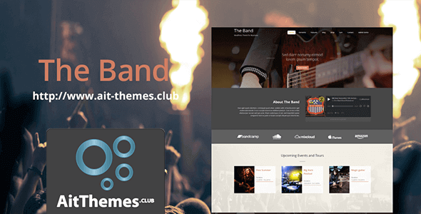 Ait Band (v2.0.6) WordPress主题 - 音乐乐队网站模板