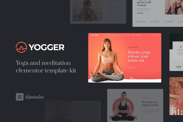 Yogger – 冥想和瑜伽Elementor模板套件