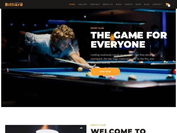 Billiard (v1.1.7) 创意体育WordPress主题