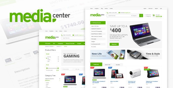 MediaCenter (v2.7.22) 电子产品商店WooCommerce主题