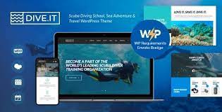 DiveIt (v1.3.9) 潜水学校、海洋探险与旅游WordPress主题