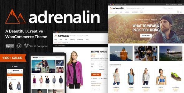 Adrenalin (v2.3.1) 多功能WooCommerce主题 - 适用于多场景的电商解决方案