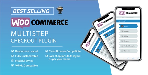 WooCommerce MultiStep Checkout Wizard v3.8.0 - 多步骤结账向导插件