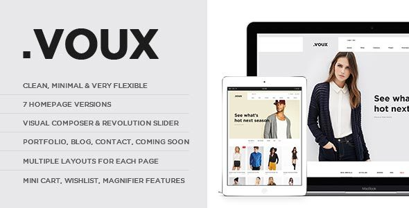 Voux Fashion Shopping Theme (v2.9) - 时尚购物WordPress主题