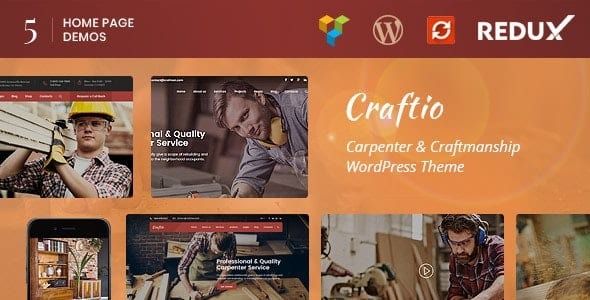 Craftio (v2.3) Carpenter WordPress Theme - 木工与手工艺WordPress主题