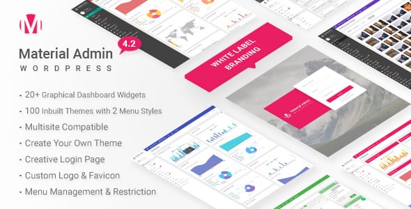 Material v8.7 White Label WordPress Admin Theme - 现代化白色标签WordPress后台管理主题