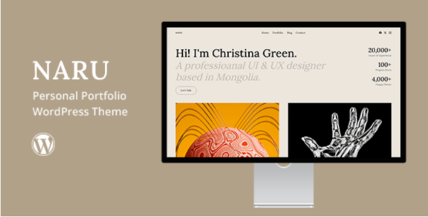 Naru v1.0 Personal Portfolio WordPress Theme - 个人作品集WordPress主题