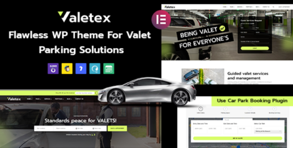 Valetex v1.3 Valet & Parking Services WordPress Theme - 代客泊车服务WordPress主题