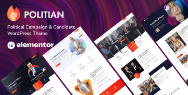 Politian v1.0.1 政治竞选WordPress主题 - 专业政治活动网站设计