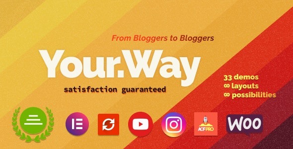 YourWay v1.2.10 多概念博客WordPress主题 - 打造个性化博客体验