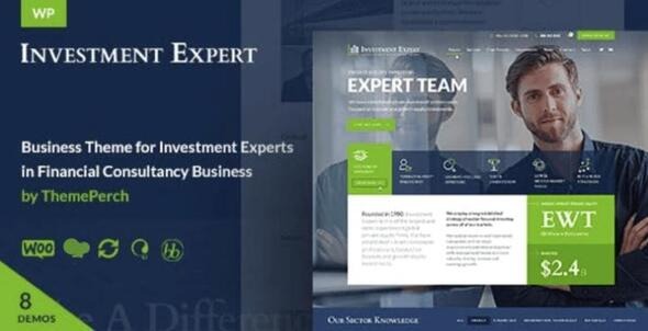 Investment (v2.4.2) 企业商业与金融主题，适用于金融咨询公司或机构网站