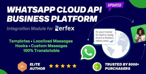WhatsApp Cloud API Business Integration module for Perfex CRM v1.3.0 - Perfex CRM的WhatsApp云API商业集成模块