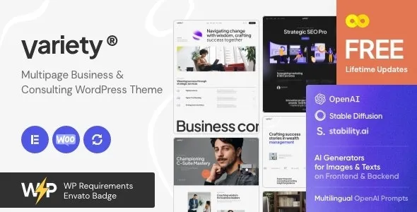 Variety (v1.1.0) 多页商业与咨询WordPress主题