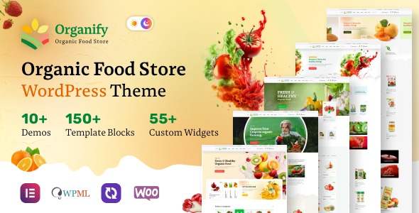Organify v1.0.0 有机食品产品WordPress主题