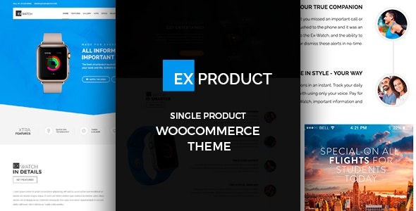 ExProduct v1.7.7 单产品WordPress主题 - 专为单一产品设计的专业电商主题