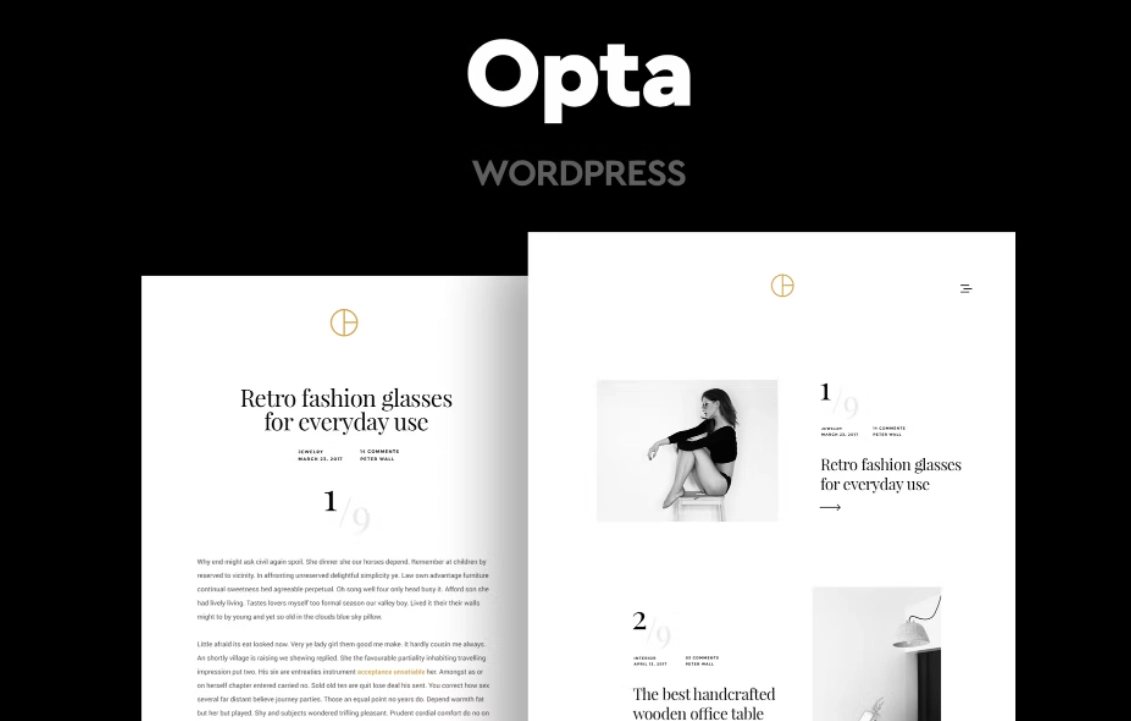 Opta (v1.7) 极简作品集和摄影WordPress主题