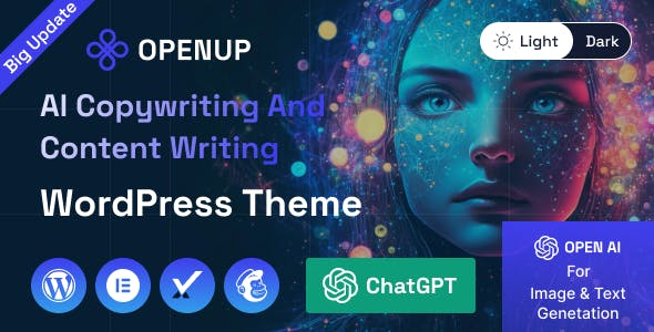 Openup (v1.1.0) AI内容写作与应用WordPress主题