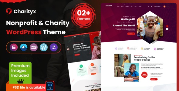Charityx v1.0.3 慈善与非营利组织WordPress主题