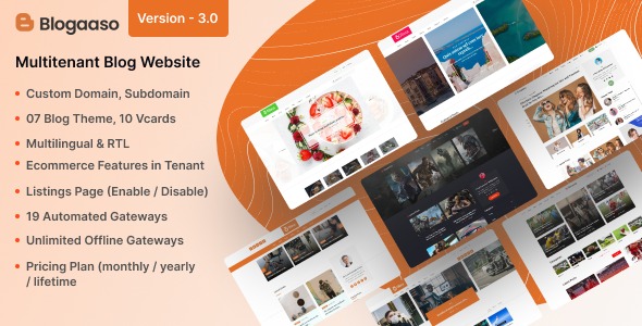 Blogaaso v3.0 - 博客网站SAAS（多租户）