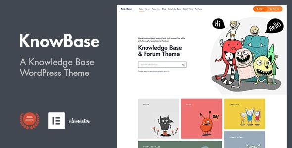 KnowBase v2.0.0 帮助台和bbPress WordPress主题