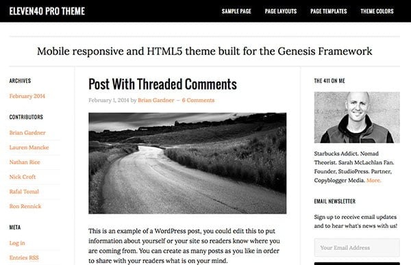 StudioPress eleven40 Pro v2.2.3 Genesis WordPress主题 - 响应式企业网站设计