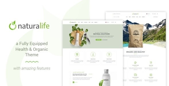 NaturaLife v2.1.1 Health & Organic WordPress主题 - 健康与有机生活网站设计