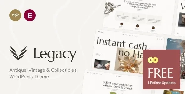Legacy (v1.4.0) 古董、复古与收藏品WordPress主题