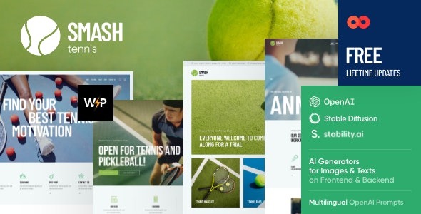 Smash v1.3.0 Tennis WordPress Theme - 专业网球俱乐部WordPress主题