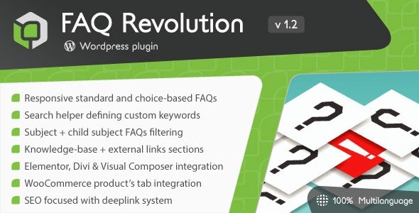 FAQ Revolution v1.4.3 WordPress插件 - 常见问题解答革命性解决方案