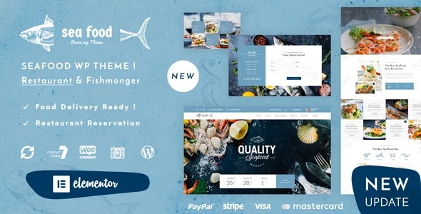Pesce v1.5 Seafood Restaurant WP - 海鲜餐厅WordPress主题